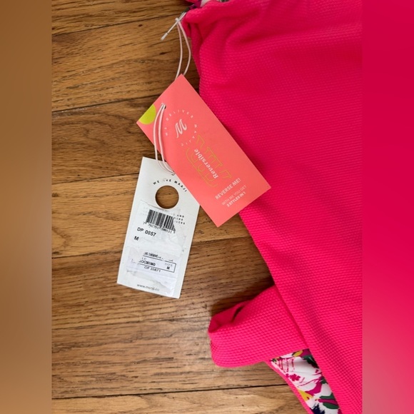 Maaji Reversible Alicia Floral Solid Trikini One Piece - Picture 7 of 9